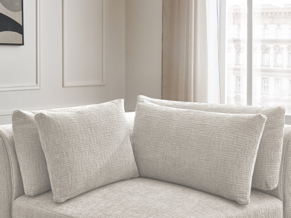 Hoek met hoofdsteun voor modulaire bank JANA, structuurstof