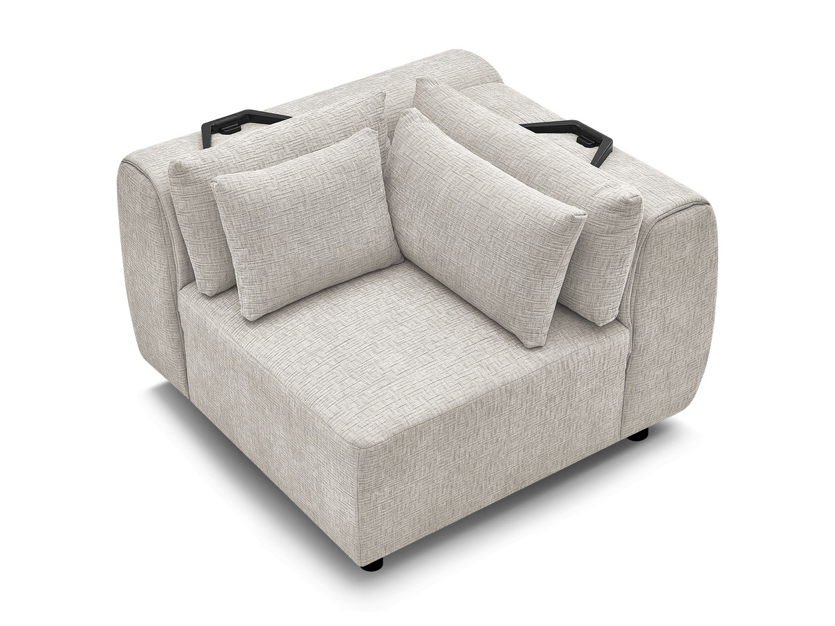 Hoek met hoofdsteun voor modulaire bank JANA, structuurstof