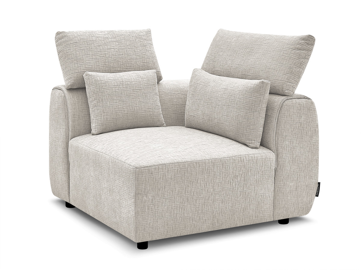 Hoek met hoofdsteun voor modulaire bank JANA, structuurstof