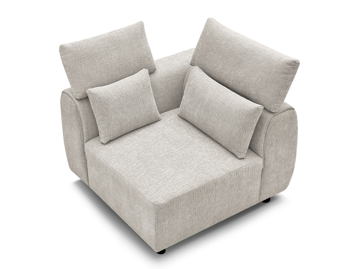 Hoek met hoofdsteun voor modulaire bank JANA, structuurstof