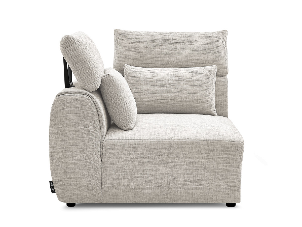 Hoek met hoofdsteun voor modulaire bank JANA, structuurstof