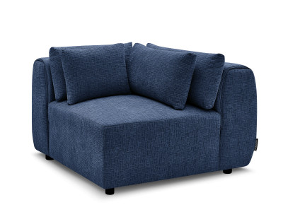Angle avec têtière pour canapé modulable JANA tissu texturé