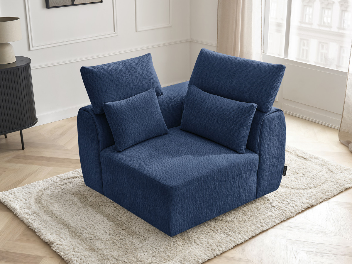 Hoek met hoofdsteun voor modulaire bank JANA, structuurstof