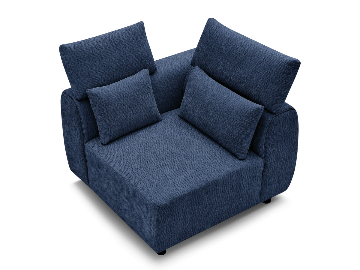 Hoek met hoofdsteun voor modulaire bank JANA, structuurstof