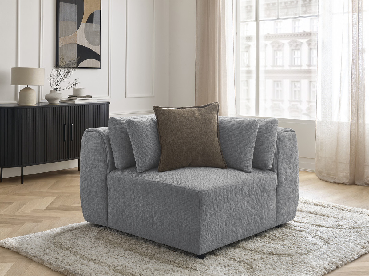 Hoek met hoofdsteun voor modulaire bank JANA, structuurstof