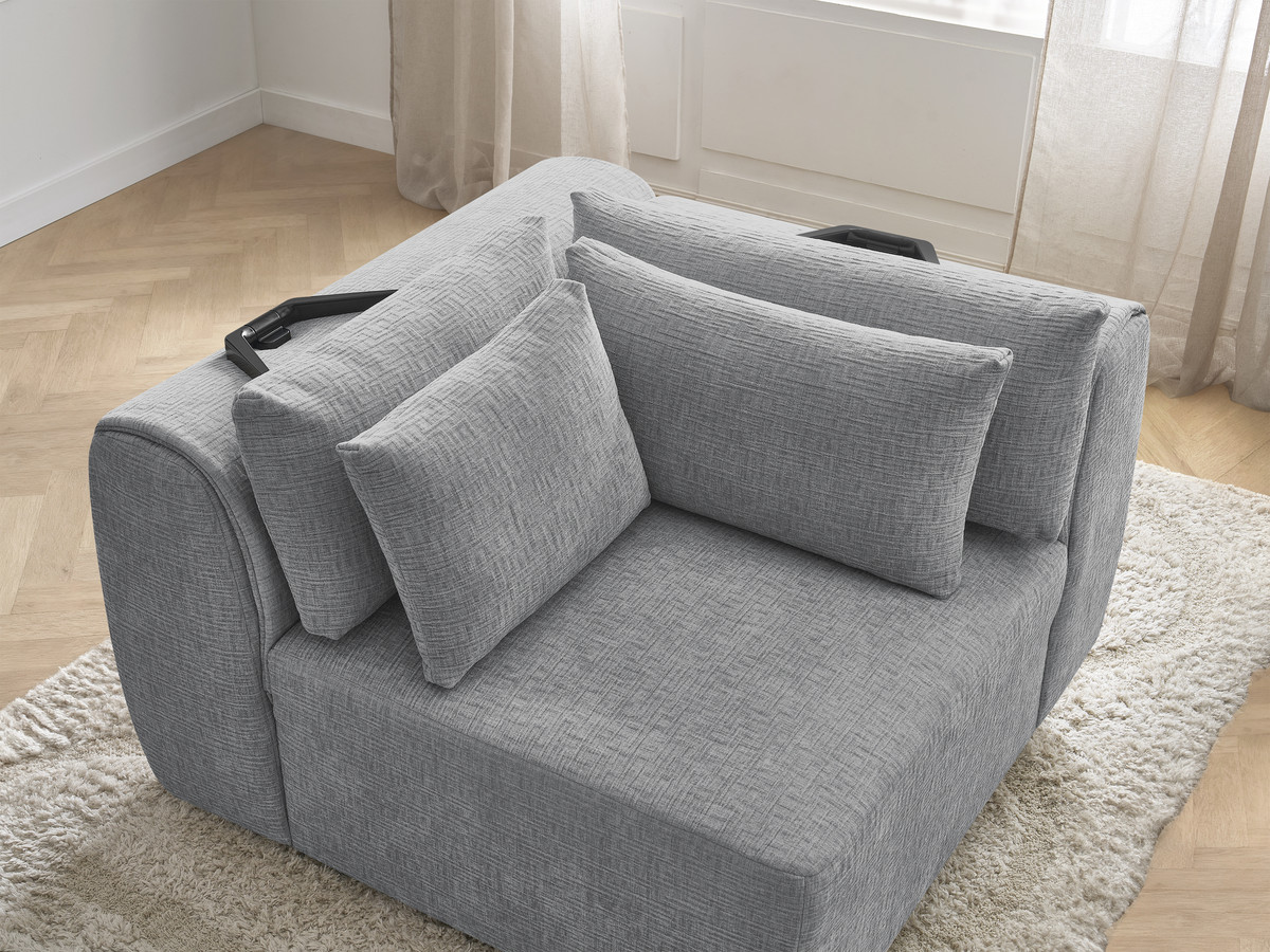 Hoek met hoofdsteun voor modulaire bank JANA, structuurstof