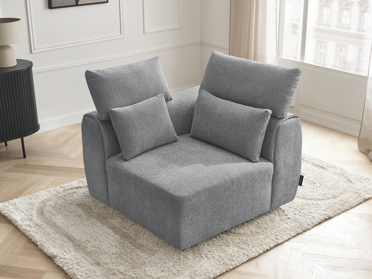 Hoek met hoofdsteun voor modulaire bank JANA, structuurstof