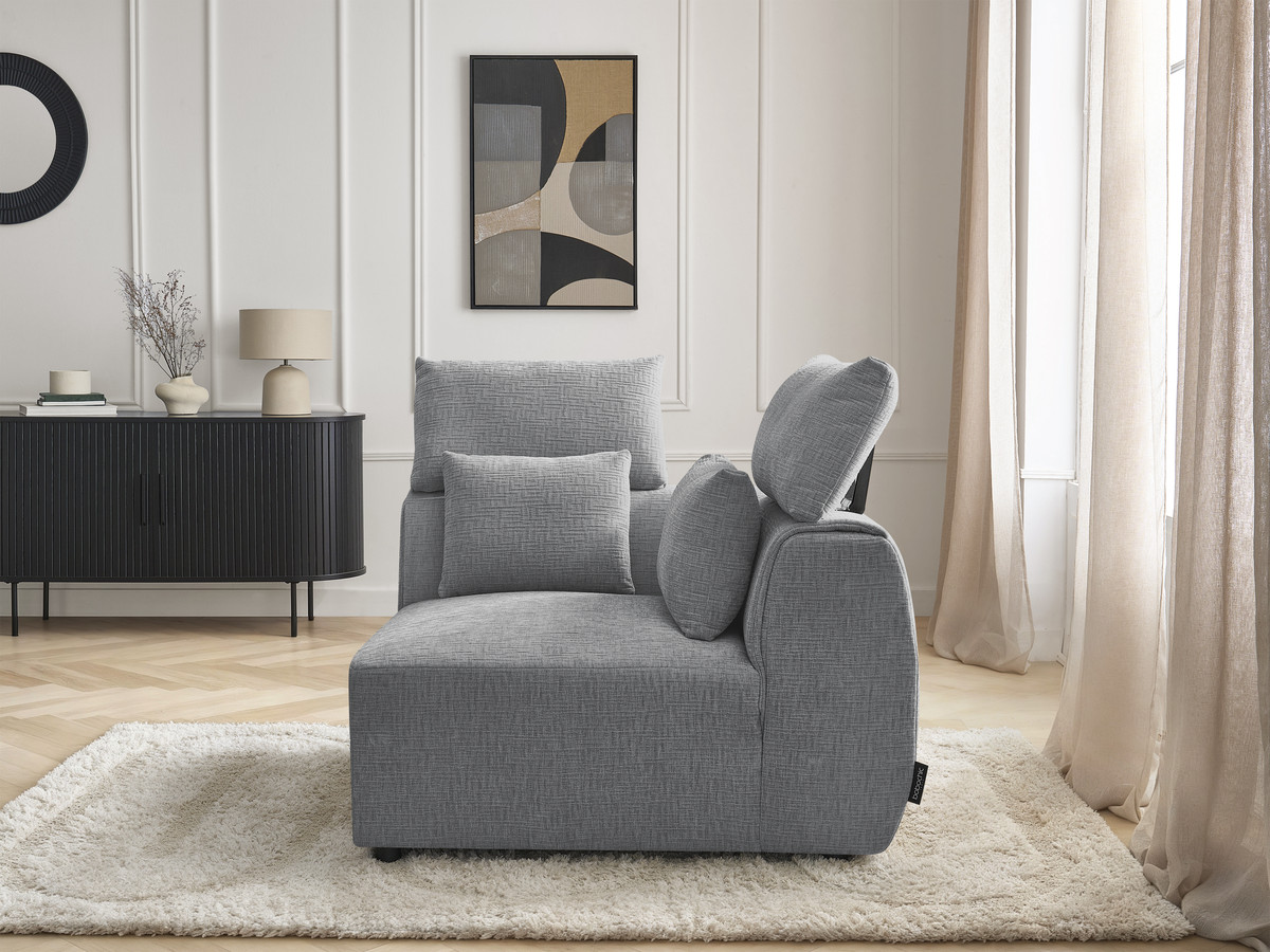 Hoek met hoofdsteun voor modulaire bank JANA, structuurstof