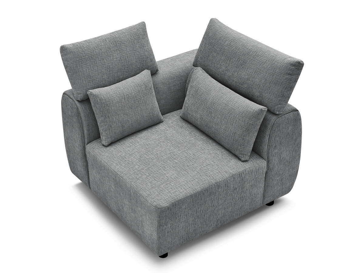 Hoek met hoofdsteun voor modulaire bank JANA, structuurstof