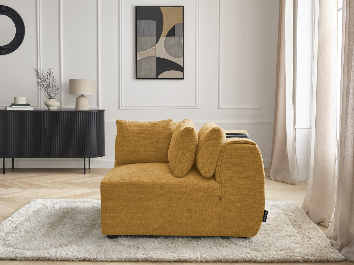 Hoek met hoofdsteun voor modulaire bank JANA, structuurstof