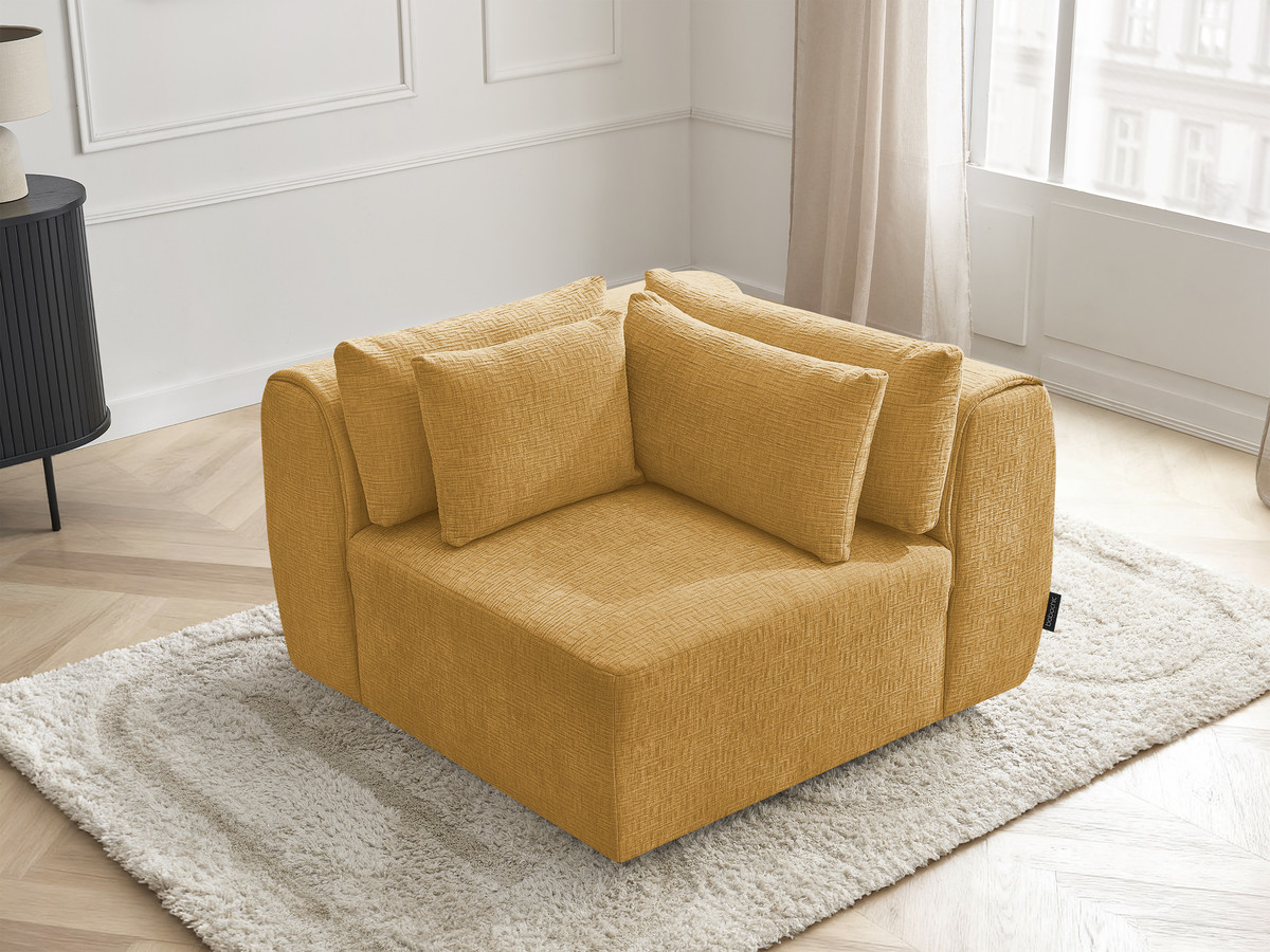 Hoek met hoofdsteun voor modulaire bank JANA, structuurstof