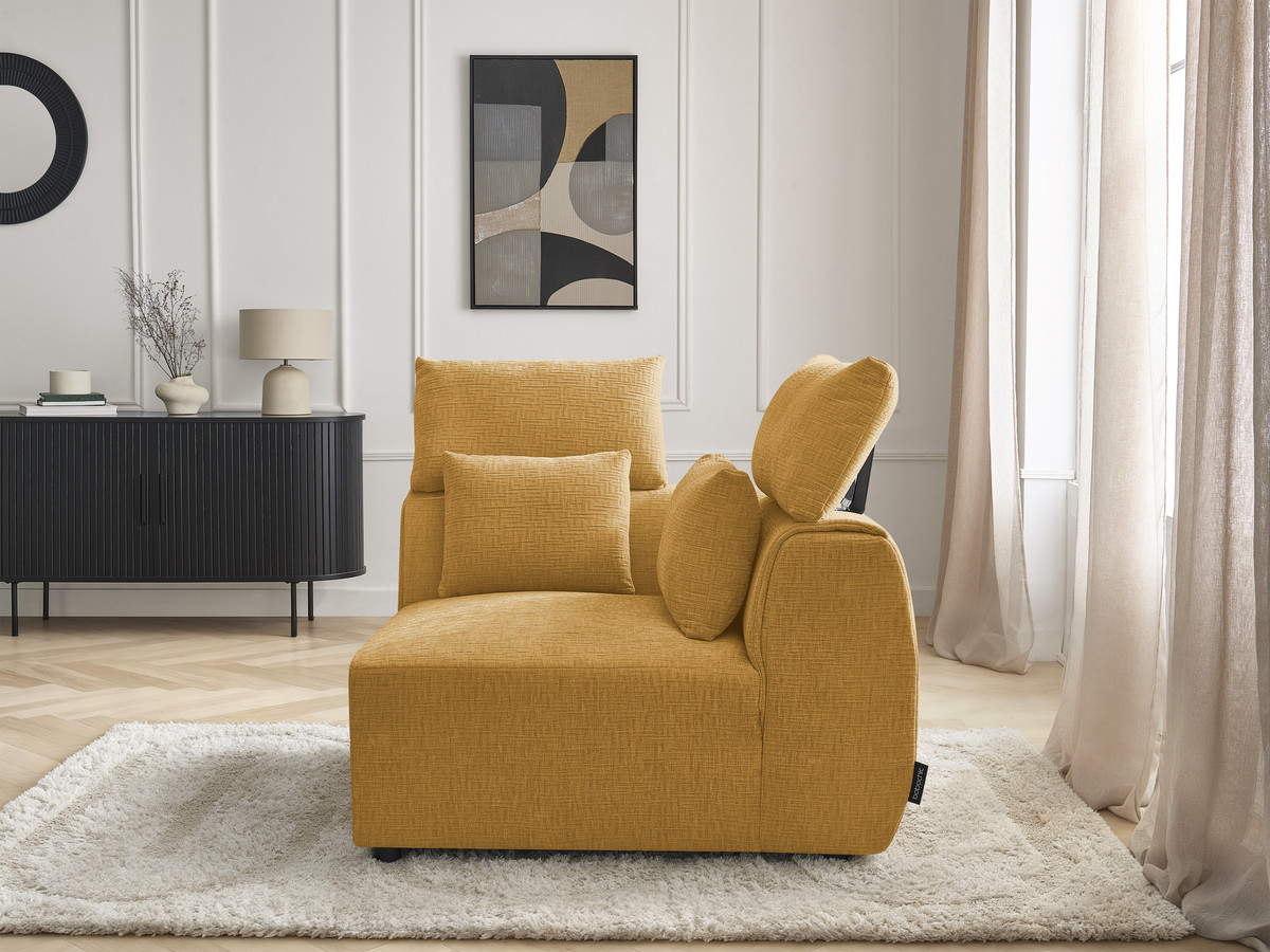 Hoek met hoofdsteun voor modulaire bank JANA, structuurstof