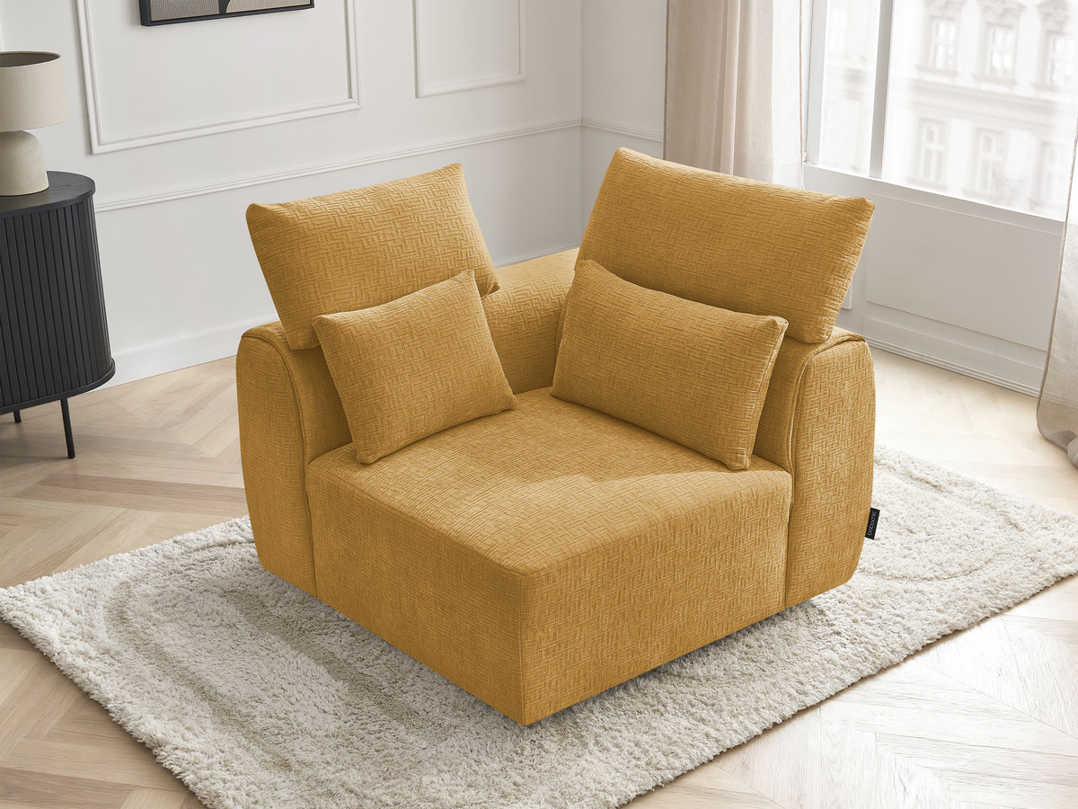 Hoek met hoofdsteun voor modulaire bank JANA, structuurstof