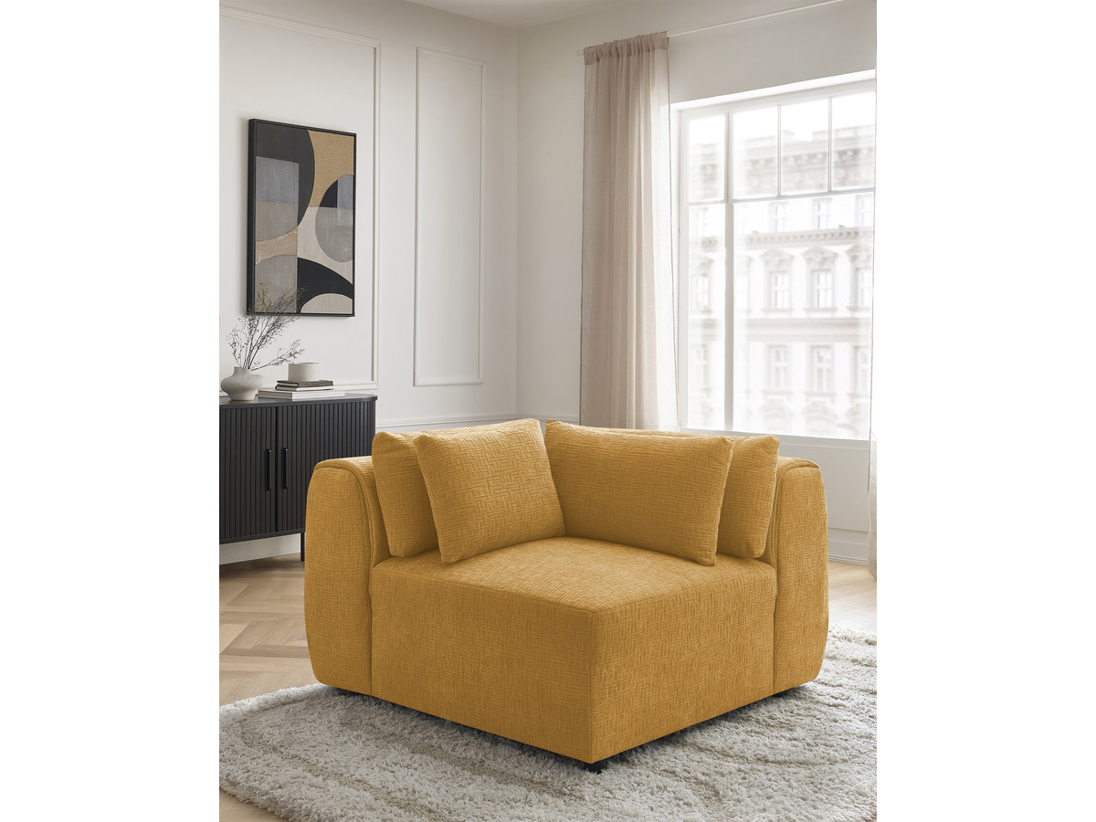 Hoek met hoofdsteun voor modulaire bank JANA, structuurstof