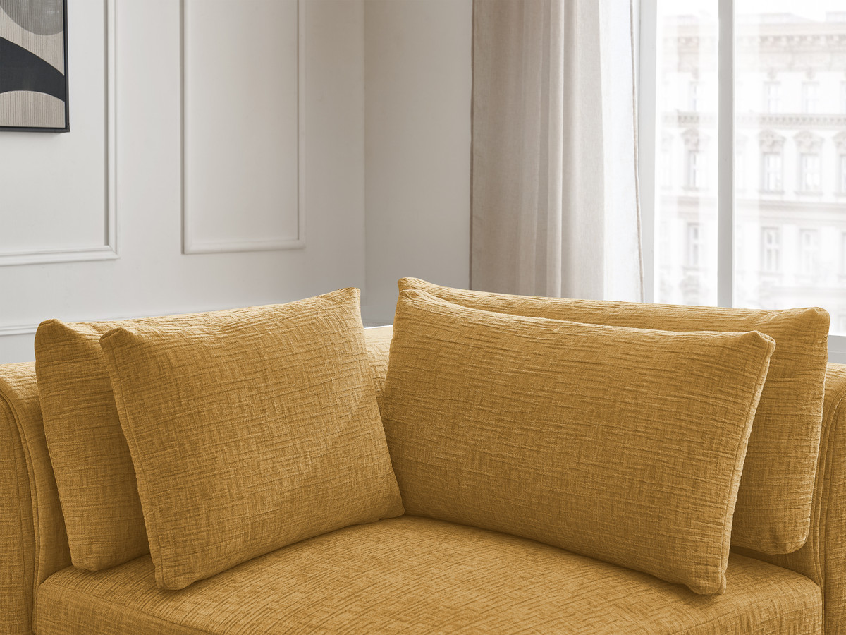 Hoek met hoofdsteun voor modulaire bank JANA, structuurstof