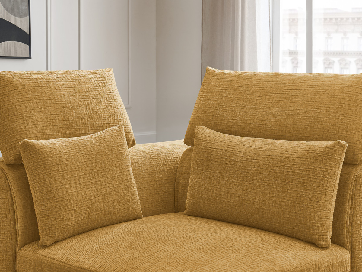 Hoek met hoofdsteun voor modulaire bank JANA, structuurstof