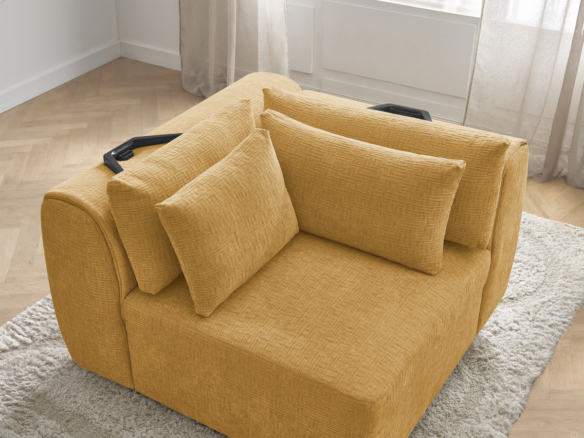 Hoek met hoofdsteun voor modulaire bank JANA, structuurstof