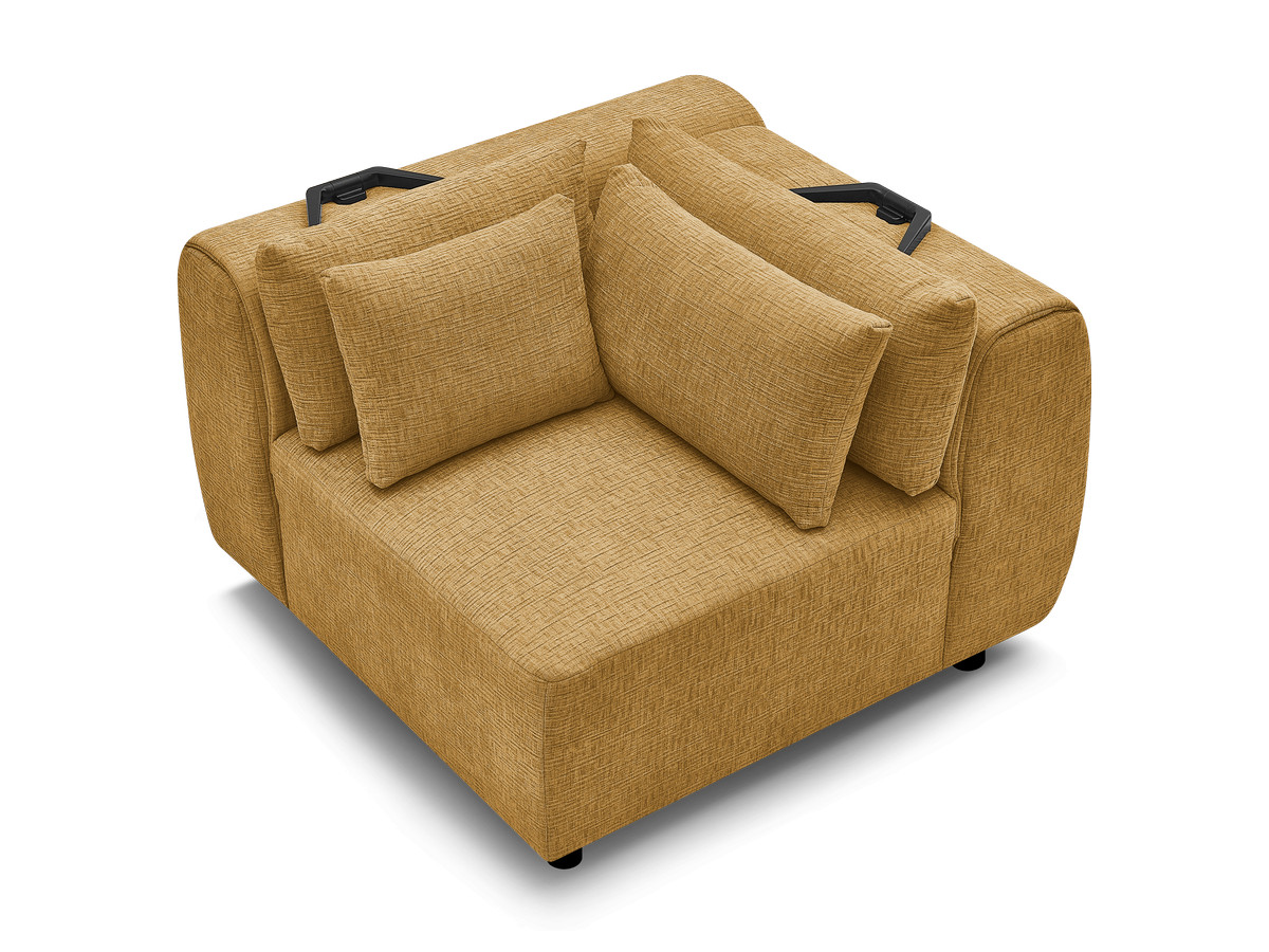 Hoek met hoofdsteun voor modulaire bank JANA, structuurstof