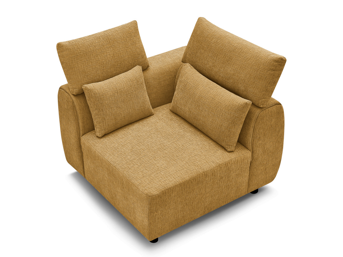 Hoek met hoofdsteun voor modulaire bank JANA, structuurstof