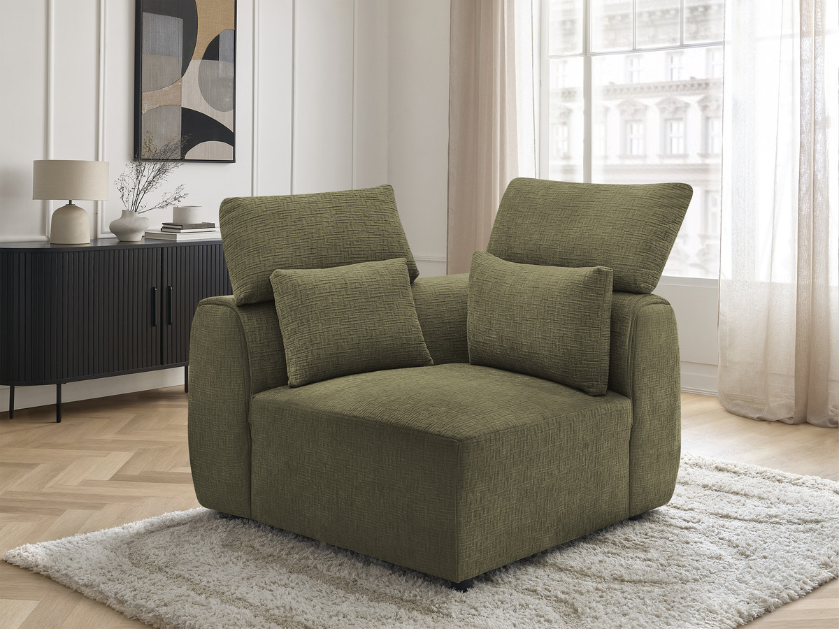 Hoek met hoofdsteun voor modulaire bank JANA, structuurstof