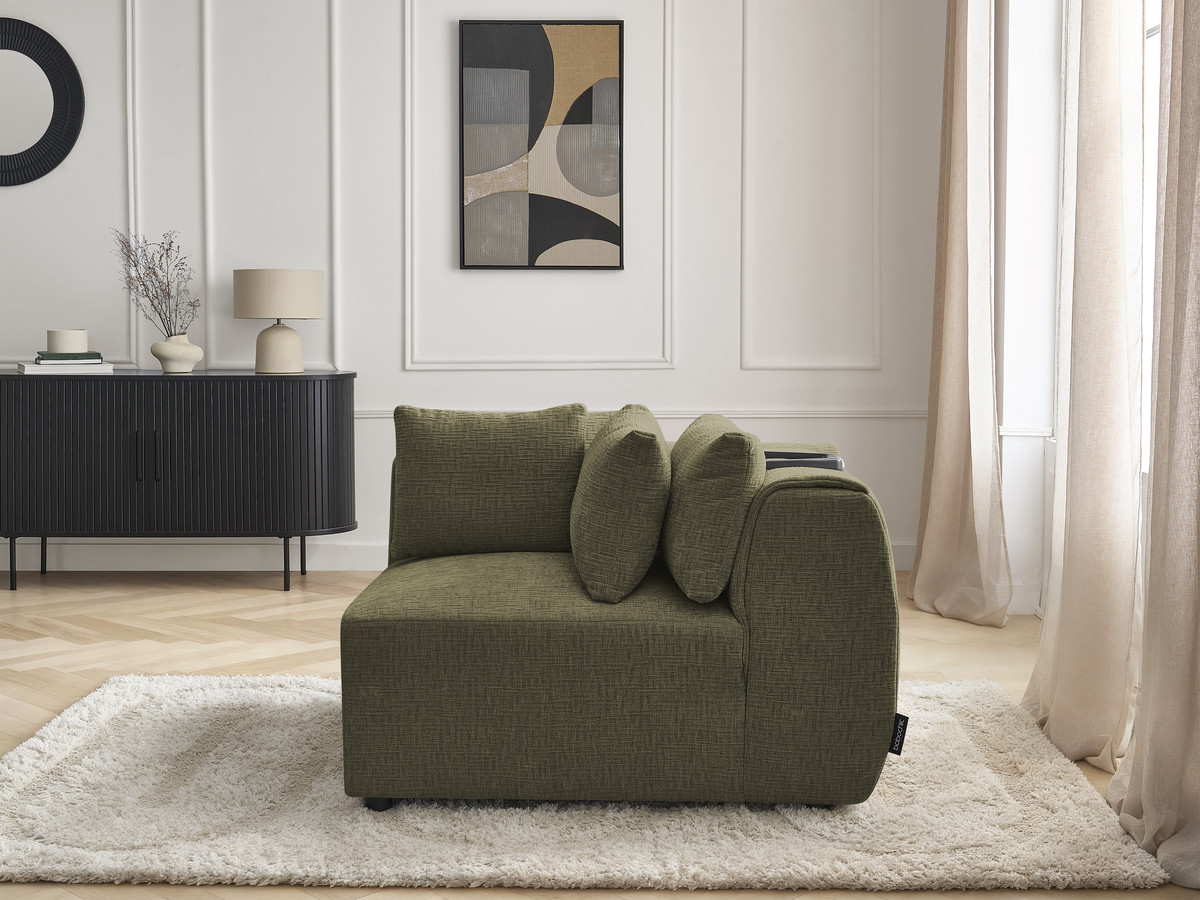 Hoek met hoofdsteun voor modulaire bank JANA, structuurstof