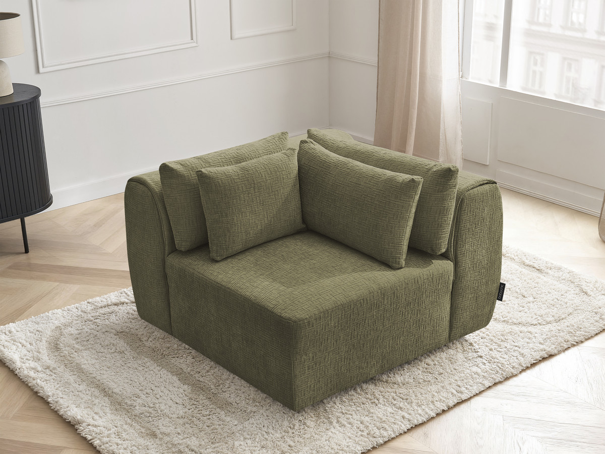 Hoek met hoofdsteun voor modulaire bank JANA, structuurstof