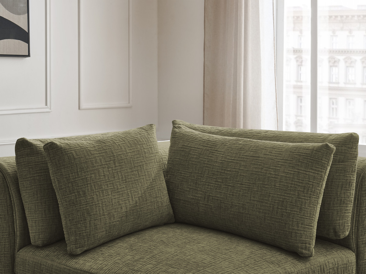 Hoek met hoofdsteun voor modulaire bank JANA, structuurstof