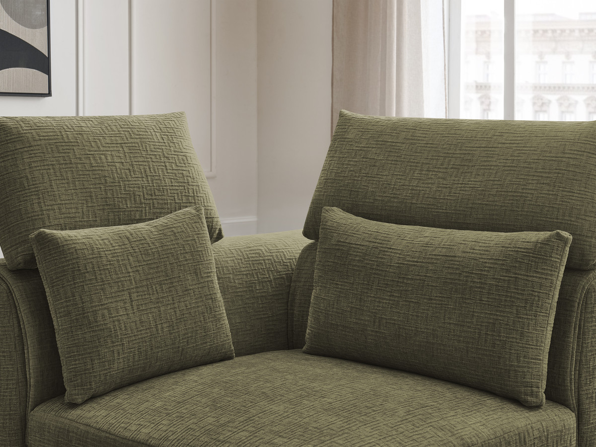 Hoek met hoofdsteun voor modulaire bank JANA, structuurstof