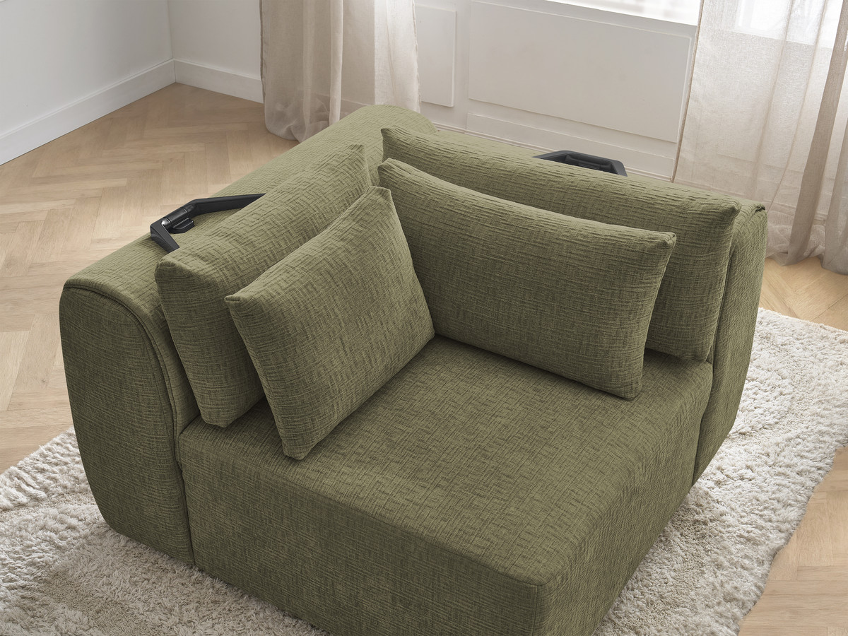 Hoek met hoofdsteun voor modulaire bank JANA, structuurstof