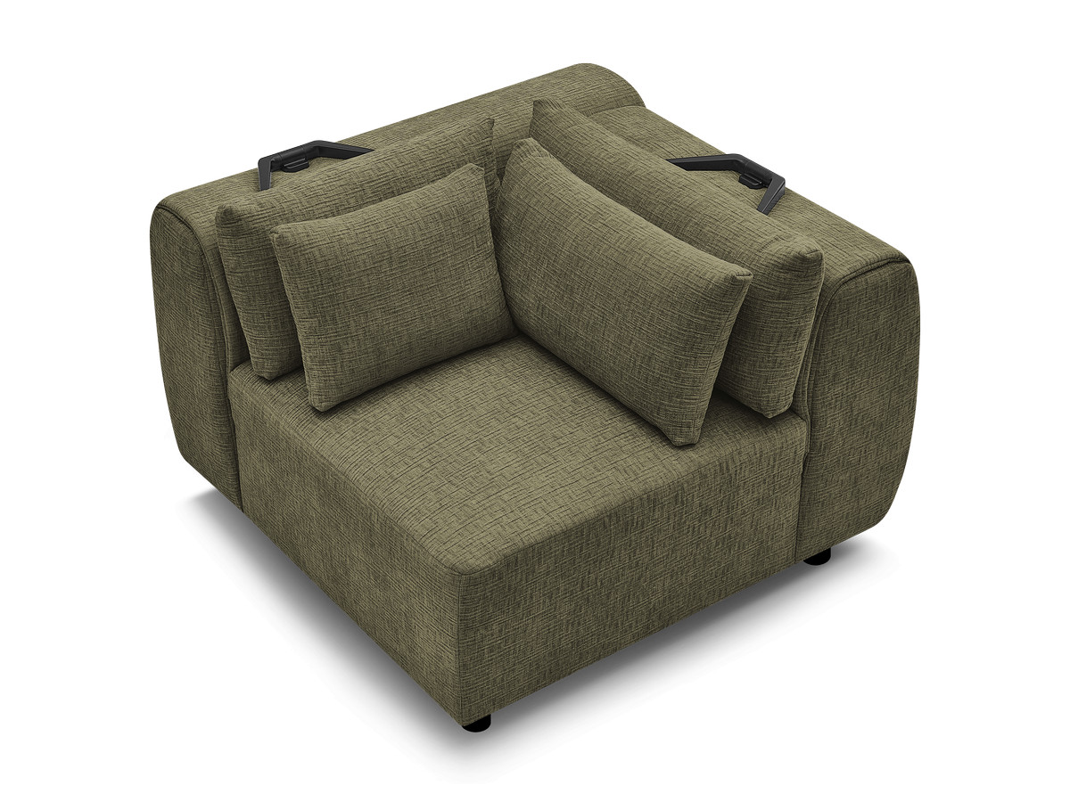 Hoek met hoofdsteun voor modulaire bank JANA, structuurstof