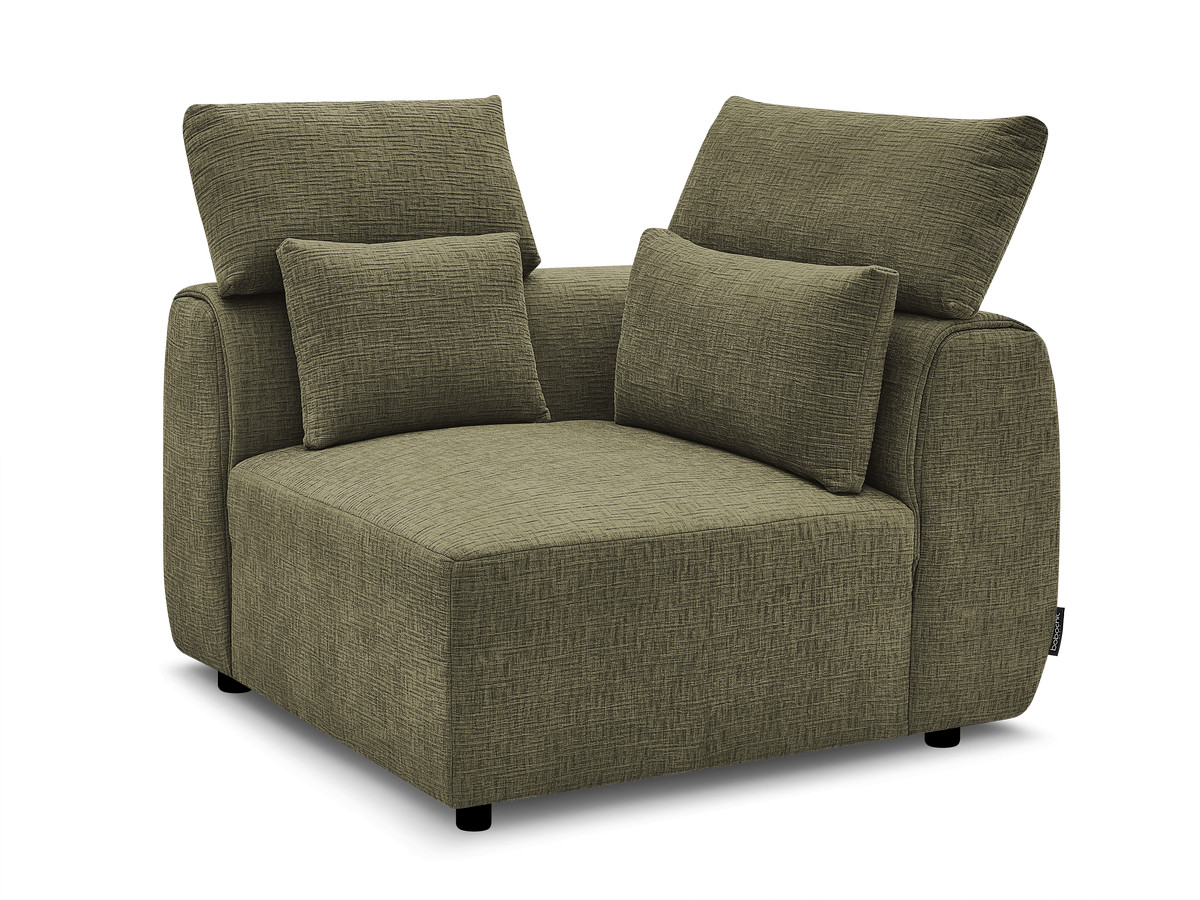 Hoek met hoofdsteun voor modulaire bank JANA, structuurstof