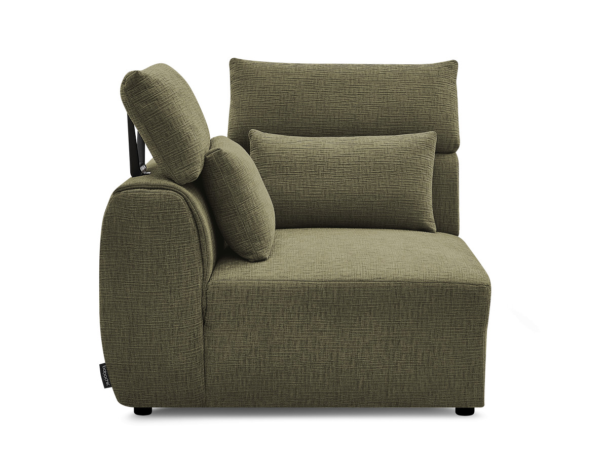 Hoek met hoofdsteun voor modulaire bank JANA, structuurstof