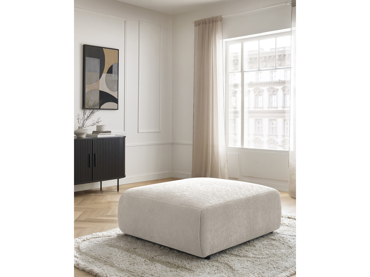 JANA grote poef in structuurstof