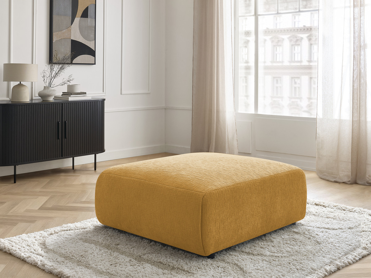 JANA grote poef in structuurstof