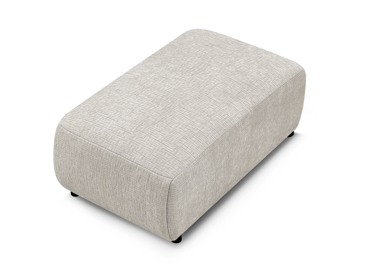 JANA kleine poef in structuurstof