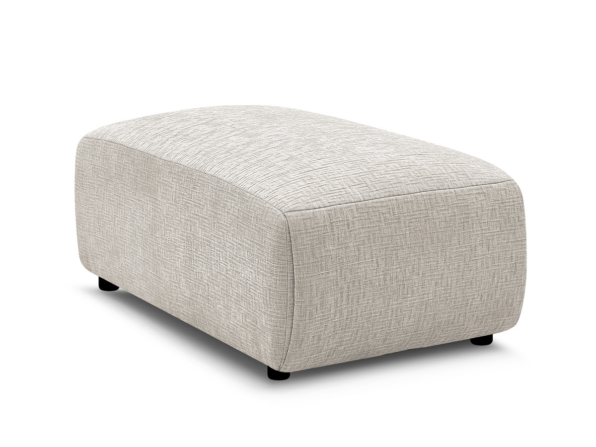 JANA kleine poef in structuurstof