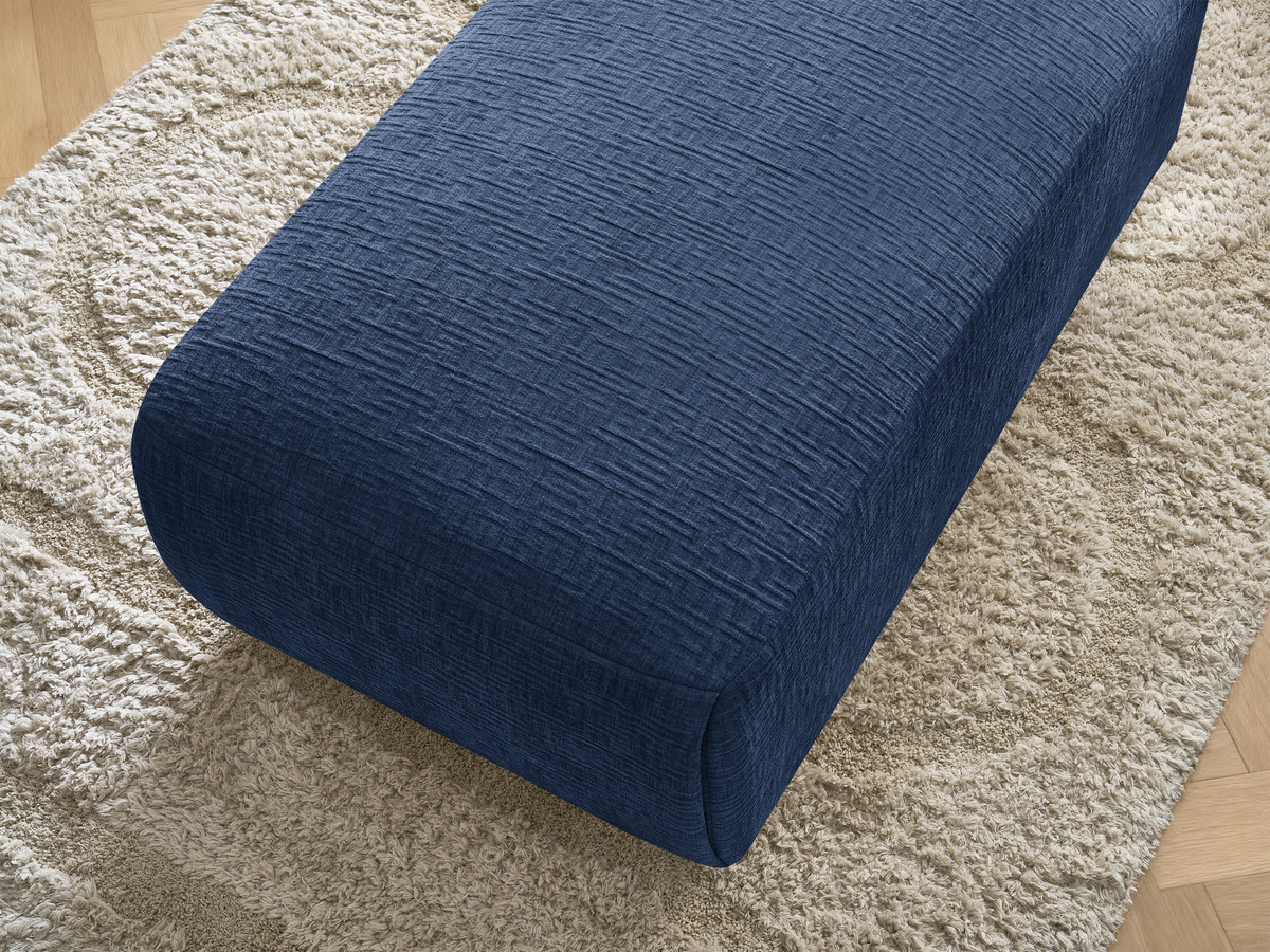 JANA kleine poef in structuurstof