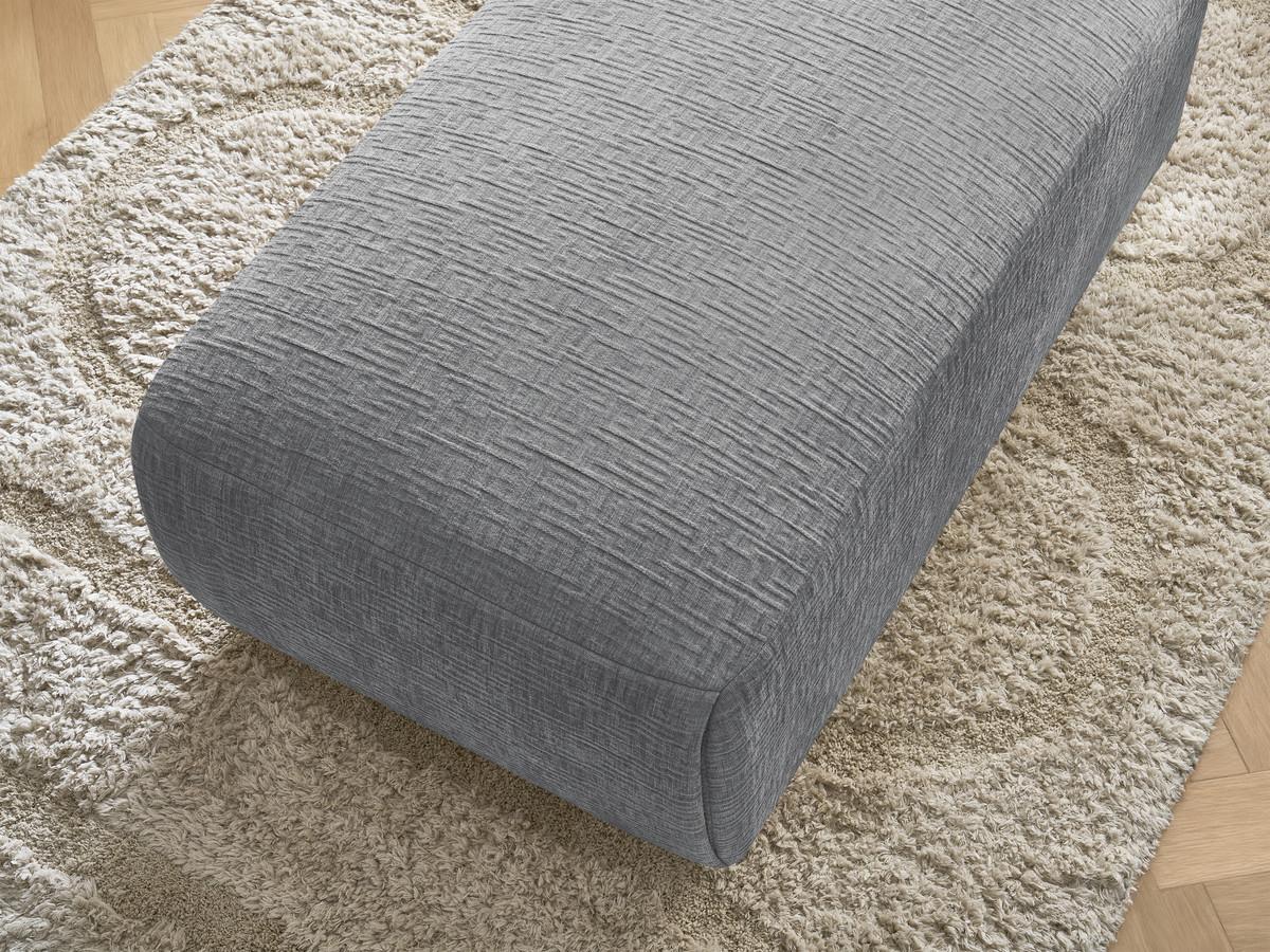 JANA kleine poef in structuurstof