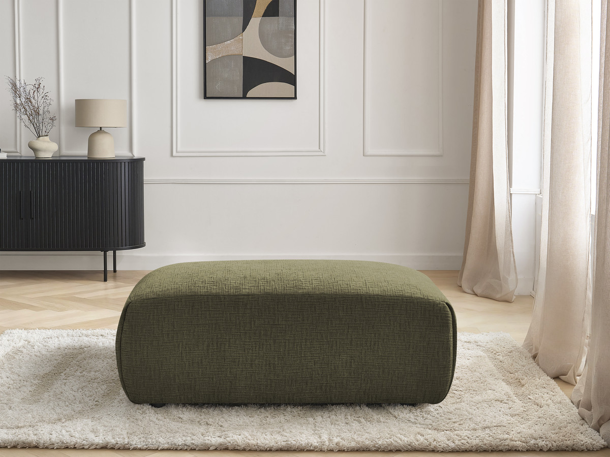 Pouf petit JANA texturé vert — vue 5