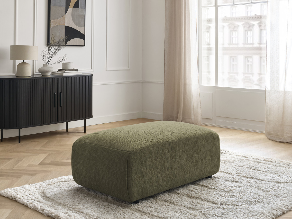 Pouf petit JANA texturé vert — vue 6
