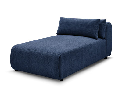 Méridienne avec têtière pour canapé modulable JANA tissu texturé