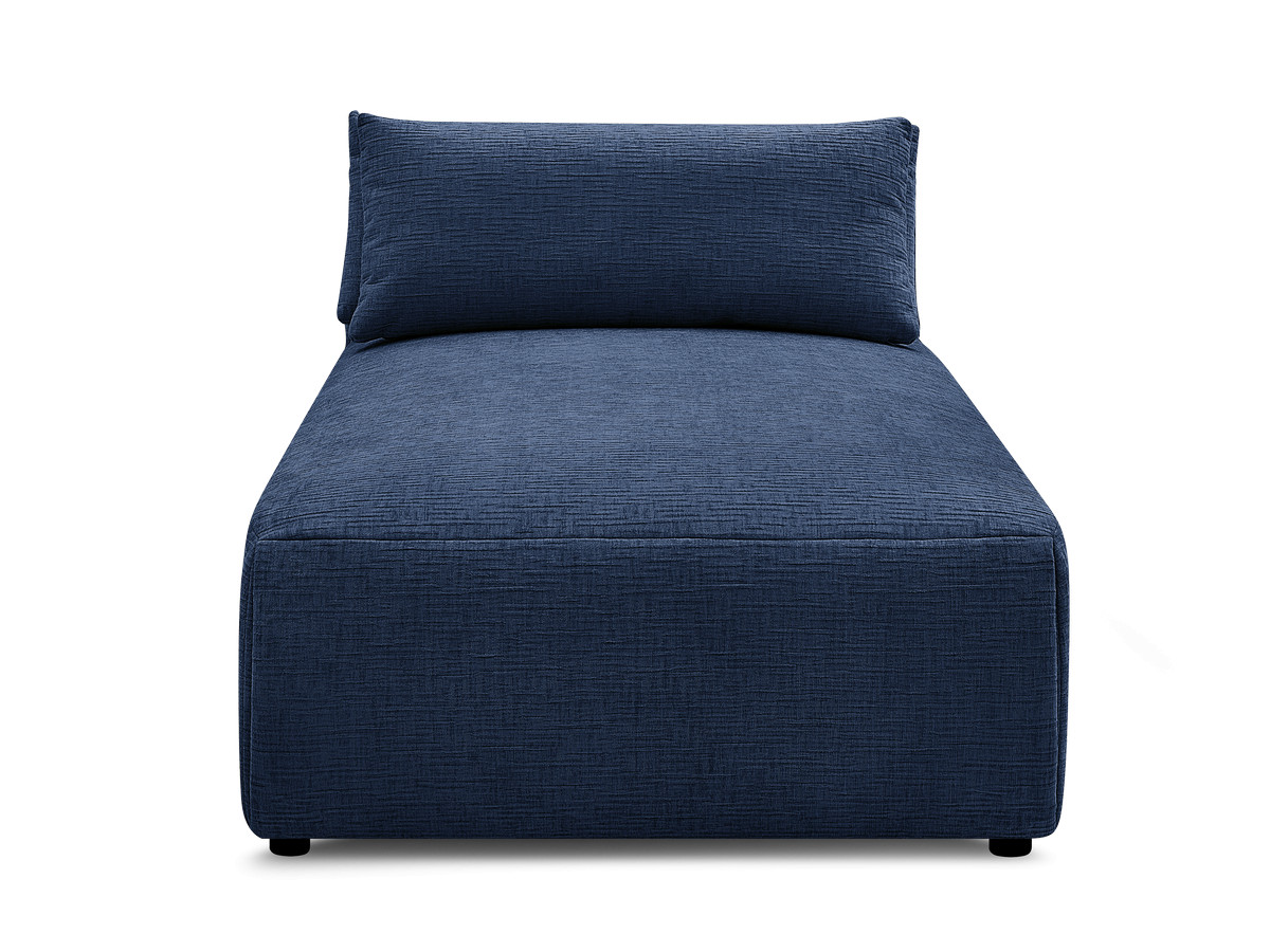 Chaise longue met hoofdsteun voor modulaire bank JANA, structuurstof