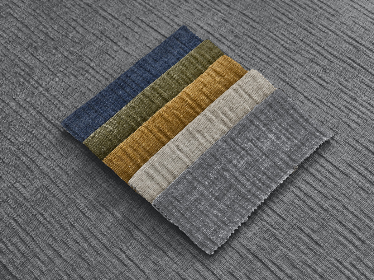 Méridienne avec têtière pour canapé modulable JANA texturé gris foncé — vue 4