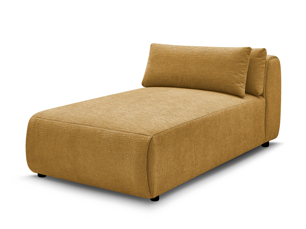 Chaise longue met hoofdsteun voor modulaire bank JANA, structuurstof