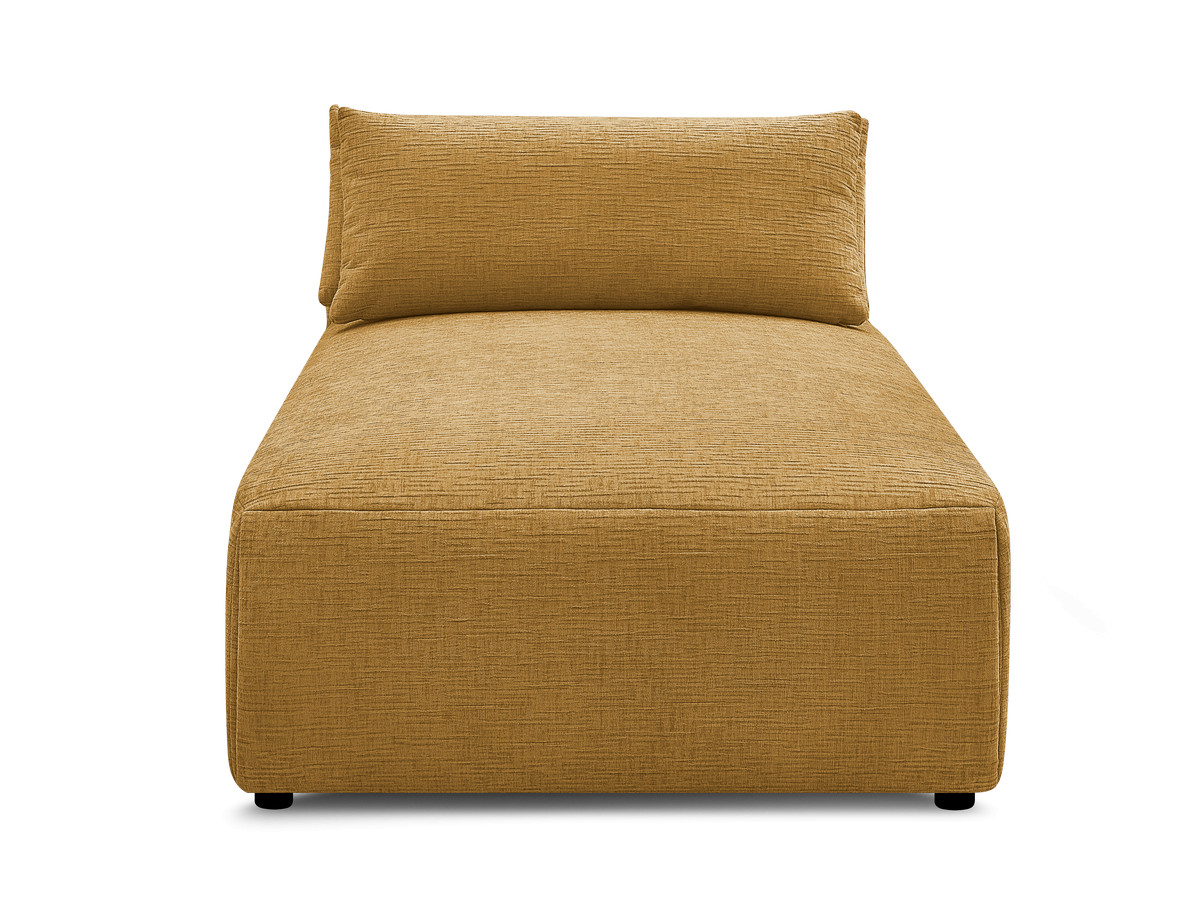 Chaise longue met hoofdsteun voor modulaire bank JANA, structuurstof