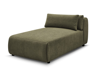 Méridienne avec têtière pour canapé modulable JANA tissu texturé