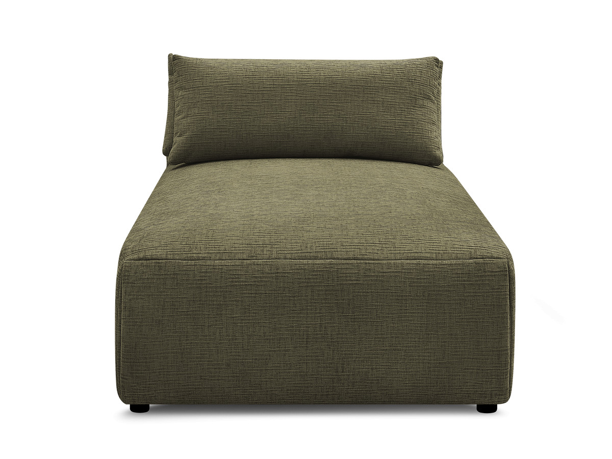 Chaise longue met hoofdsteun voor modulaire bank JANA, structuurstof