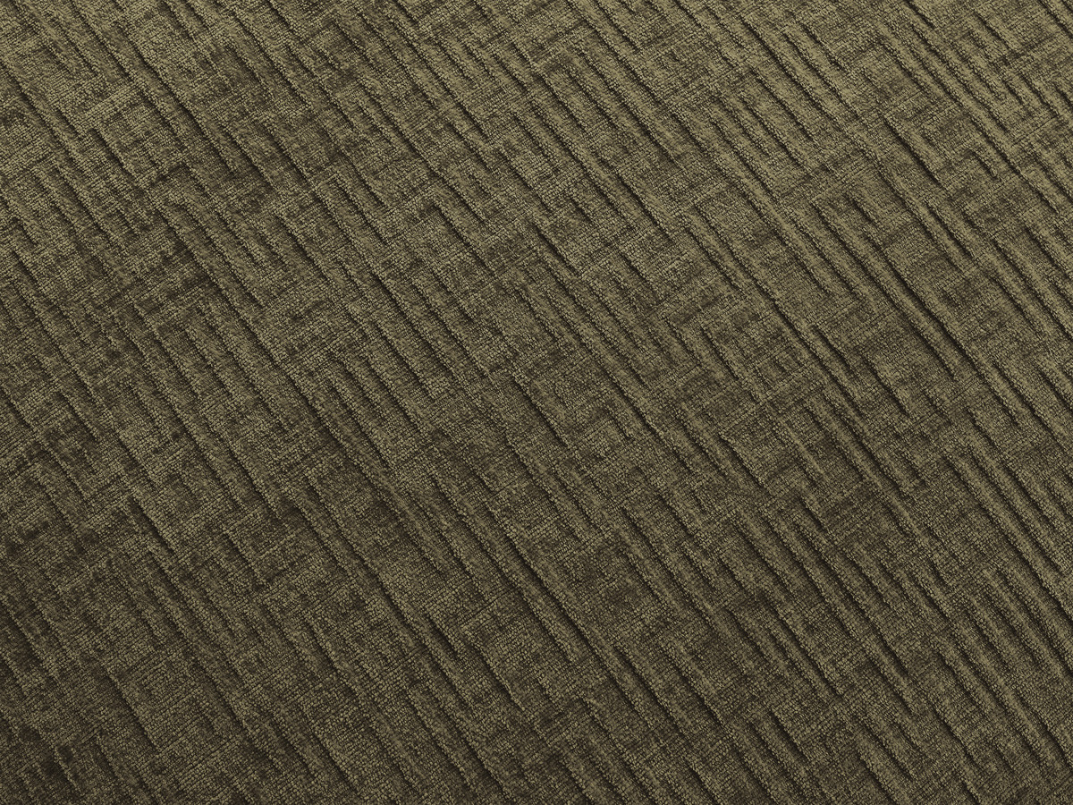 Modulaire vaste panoramabank met hoofdsteunen in JANA-stof met 2 chaise longues en 2 fauteuils