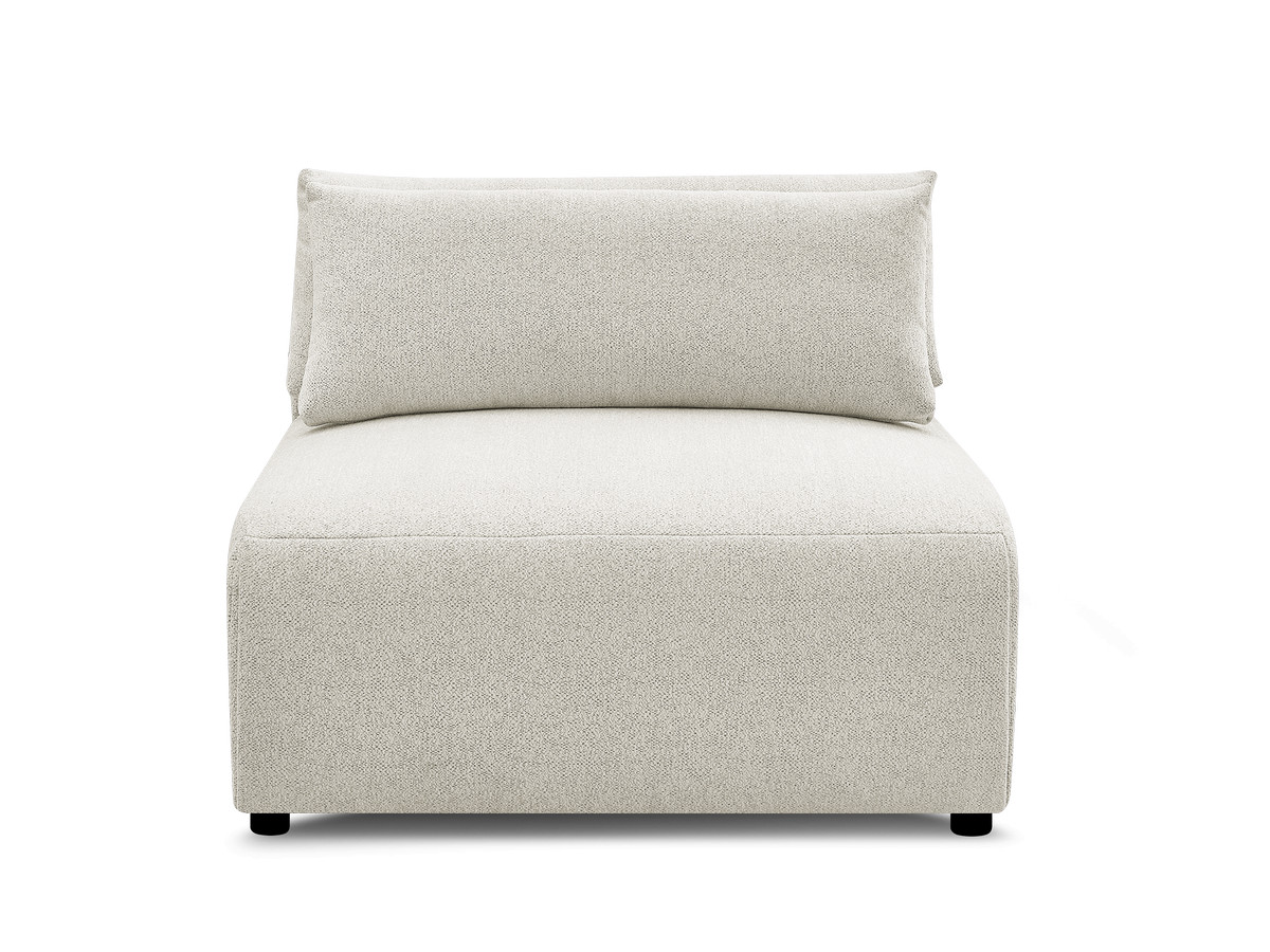 JANA 1-zits chaise longue met hoofdsteun voor modulaire bank, gemêleerde stof