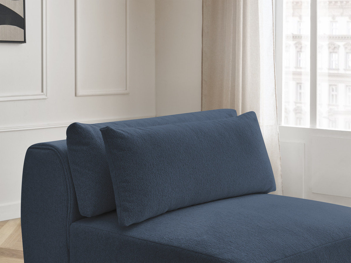 JANA 1-zits chaise longue met hoofdsteun voor modulaire bank, gemêleerde stof